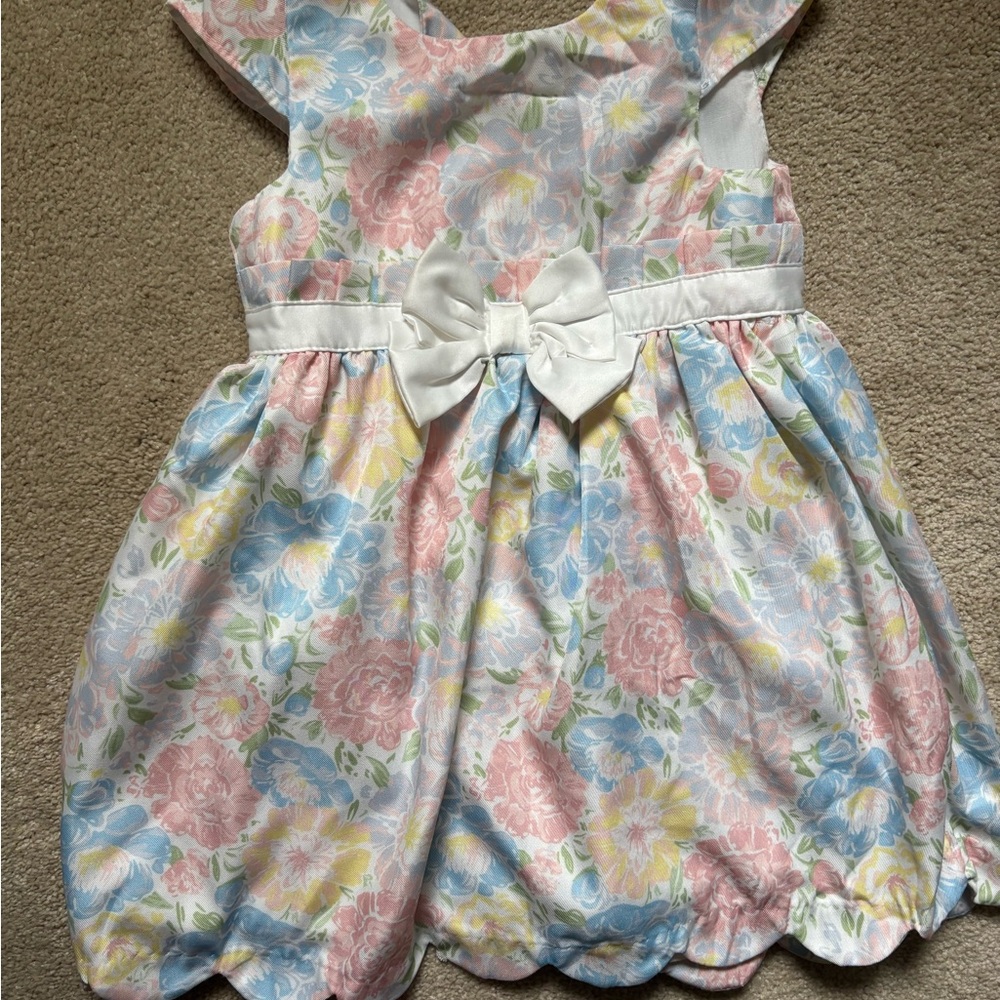 Tahari Floral Kids Dress - Pink, Blue, Yellow